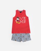 Mickey Mouse rode mouwloze zomerpyjama