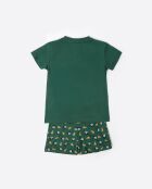 Pyjama à manches courtes Italie vert
