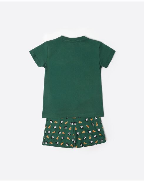 Pyjama à manches courtes Italie vert