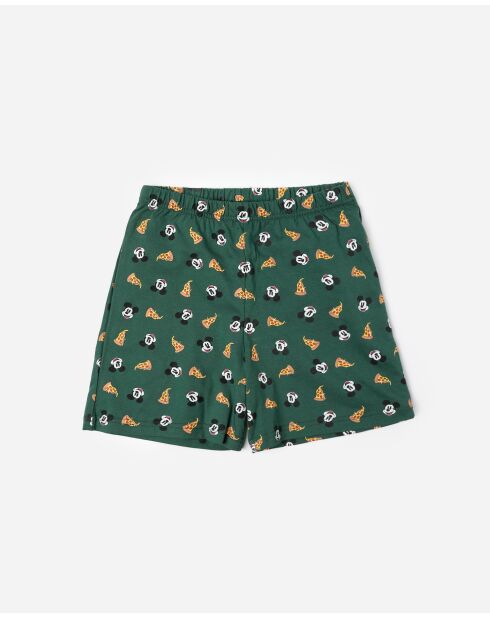 Pyjama à manches courtes Italie vert