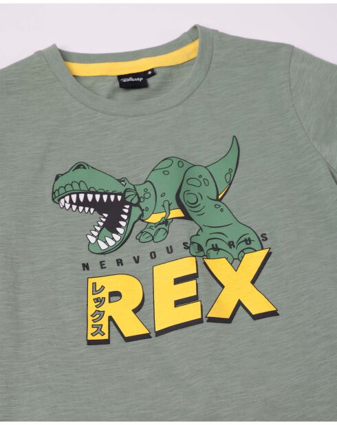 Pigiama a manica corta verde Toy Story Nervousaurus