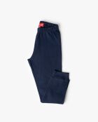 Blauer Aquarell-Langarm-Pyjama