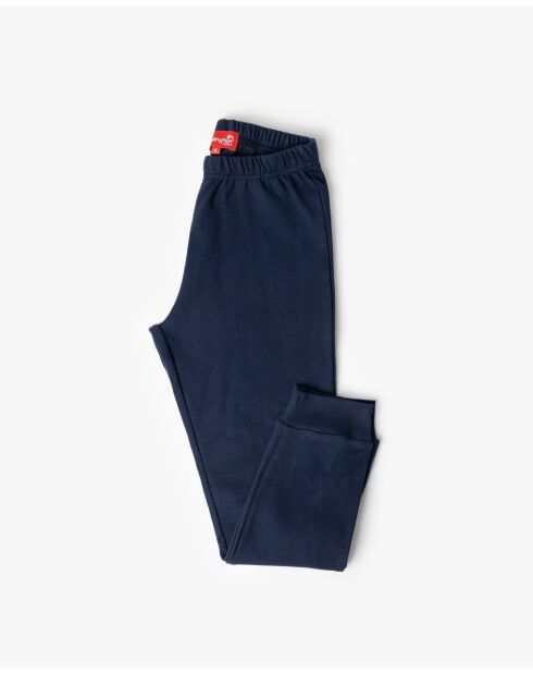 Blauer Aquarell-Langarm-Pyjama