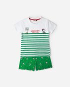 Pigiama a manica corta Green Golf Team
