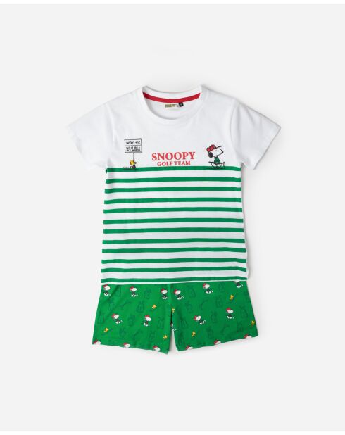 Pigiama a manica corta Green Golf Team