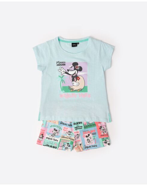 Pyjama à manches courtes Holiday Vibes bleu
