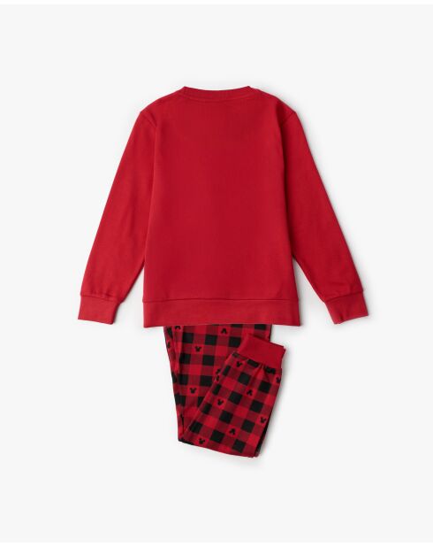 Pijama rojo de manga larga Mouse Holidays