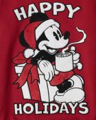 Pijama rojo de manga larga Mouse Holidays