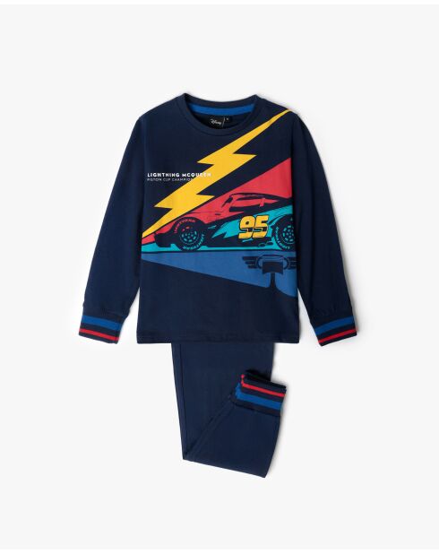 Cars Flash McQueen marineblauwe pyjama met lange mouwen