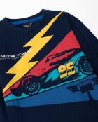 Cars Flash McQueen Langarm-Pyjama, marineblau