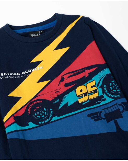 Cars Flash McQueen marineblauwe pyjama met lange mouwen