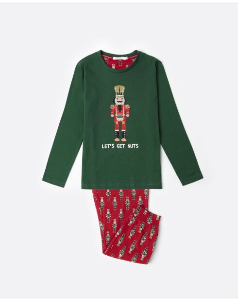 Pyjama à manches longues Casse-Noisette vert