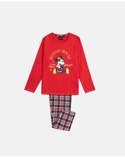 Pigiama rosso a maniche lunghe Feeling Jolly