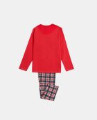 Pigiama rosso a maniche lunghe Feeling Jolly