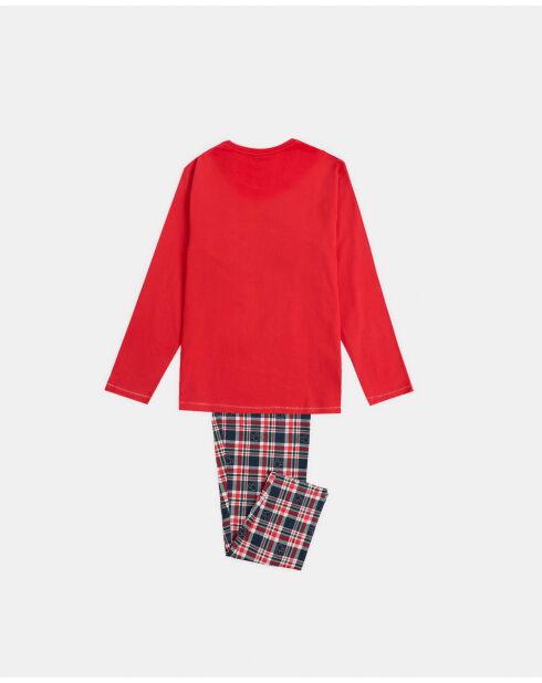 Pigiama rosso a maniche lunghe Feeling Jolly