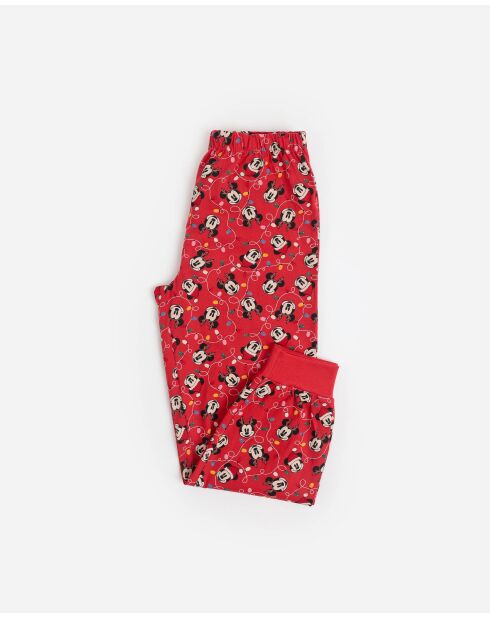 Pyjama à manches longues Mickey rouge