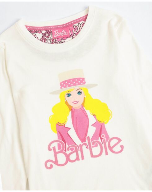 Pyjama Barbie Chic à manches longues écru