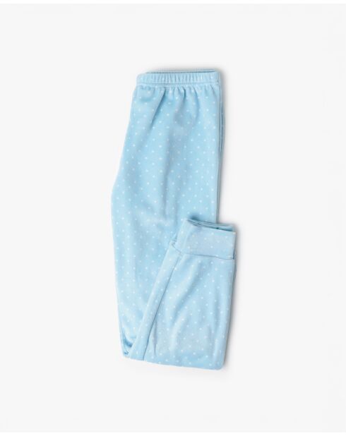 Pyjama à manches longues en velours Sweet Duckling bleu
