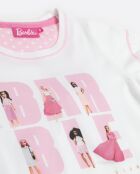 Pyjama Barbie à manches courtes rose