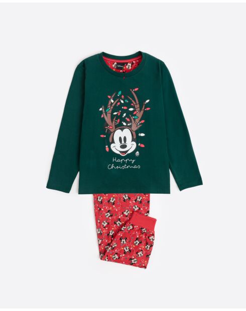 Pyjama à manches longues Mickey vert