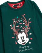 Pyjama à manches longues Mickey vert