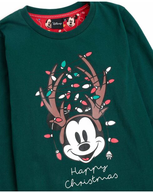Pyjama à manches longues Mickey vert