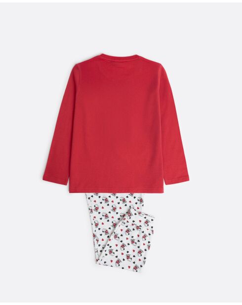 In My Heart roter Langarm-Pyjama