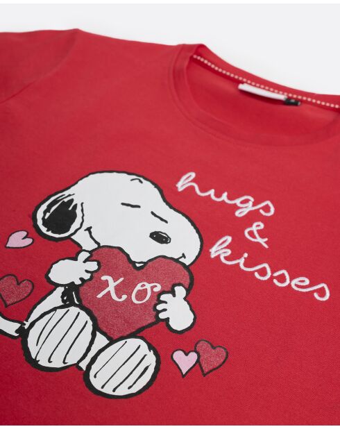 In My Heart roter Langarm-Pyjama