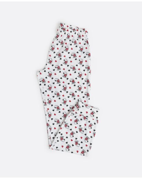 In My Heart roter Langarm-Pyjama