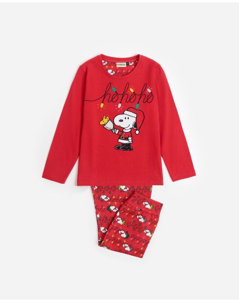Pijama rojo de manga larga Ho Ho
