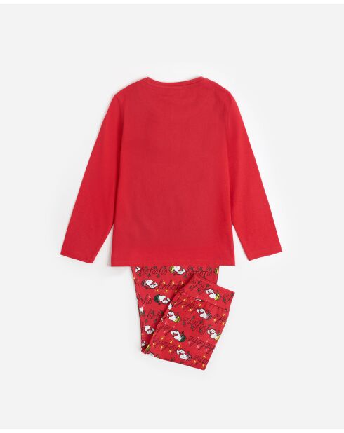 Pijama rojo de manga larga Ho Ho