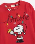 Pijama rojo de manga larga Ho Ho