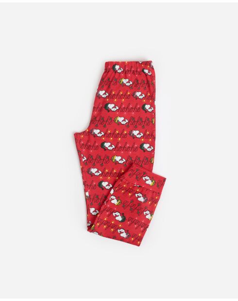 Pijama rojo de manga larga Ho Ho
