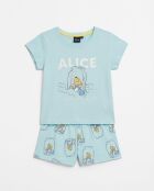 Pyjama à manches courtes Alice bleu bleu