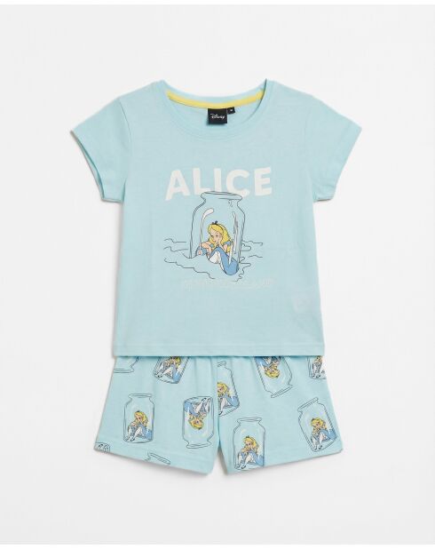 Pyjama à manches courtes Alice bleu bleu