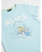 Pyjama à manches courtes Alice bleu bleu
