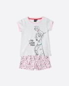 Pijama de manga corta gris jaspeado 101 Reasons