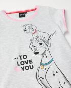 Pijama de manga corta gris jaspeado 101 Reasons