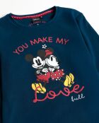 You Make Me Love Marineblauwe pyjama met lange mouwen