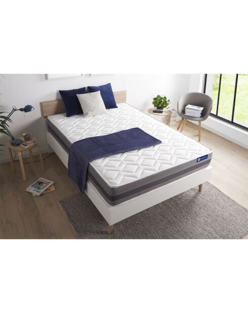 Matelas en latex et mémoire de forme Actilatex Relax blanc - 140x190 cm