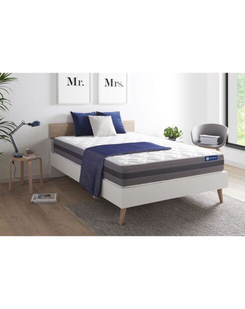 Matelas en latex et mémoire de forme Actilatex Relax blanc - 140x190 cm