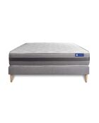 Actilatex Relax grijze matras- en boxspringset met grijze boxspring in set - 160x200 cm