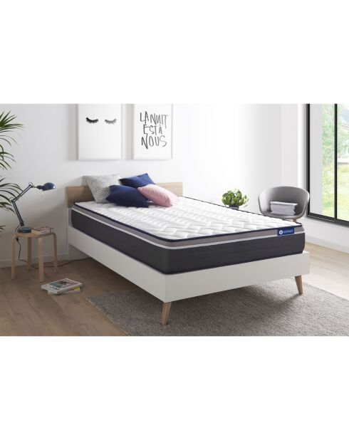 Matelas en latex et mémoire de forme Actilatex Plus blanc - 180x200 cm