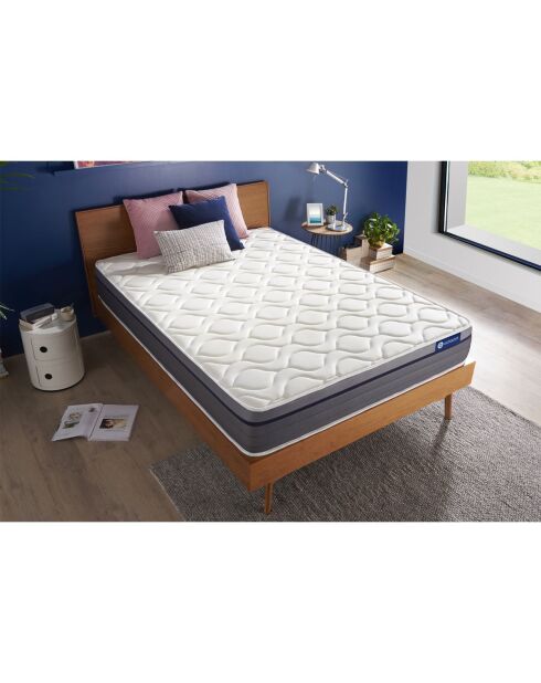 Actiflex Zen matras met pocketvering en traagschuim wit - 180x200 cm
