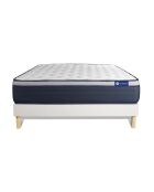 Set materasso e molle Actimemo Max bianchi con molle bianche in kit - 160x200 cm