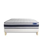 Ensemble matelas et sommier Actiflex Ergo blanc avec sommier blanc en kit - 180x200 cm