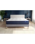 Ensemble matelas et sommier Actimemo Life gris avec sommier gris en kit - 180x200 cm