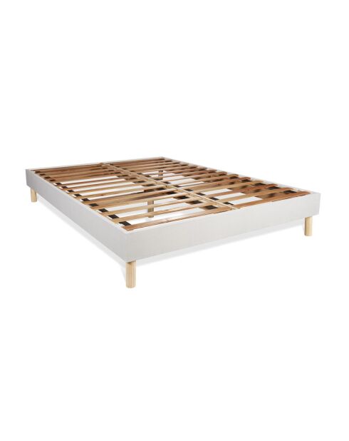 Ensemble matelas et sommier Actiflex Max blanc avec sommier blanc en kit - 200x200 cm