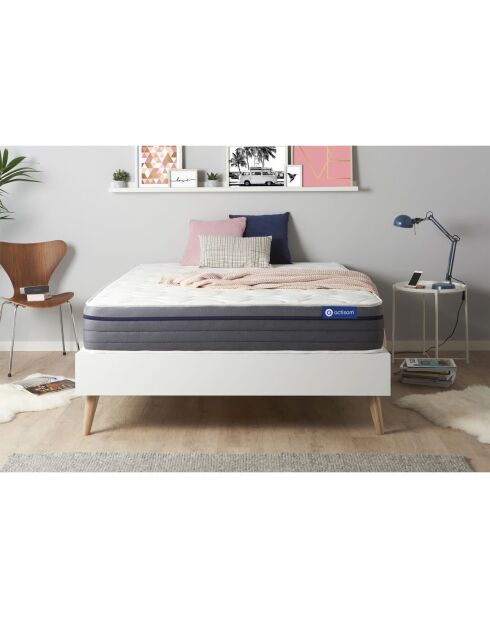 Matelas à mémoire de forme Actimemo Zen blanc - 200x200 cm