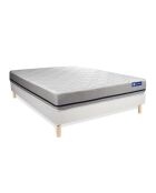 Set materasso e molle Actimemo Soft bianchi con molle bianche in kit - 200x200 cm